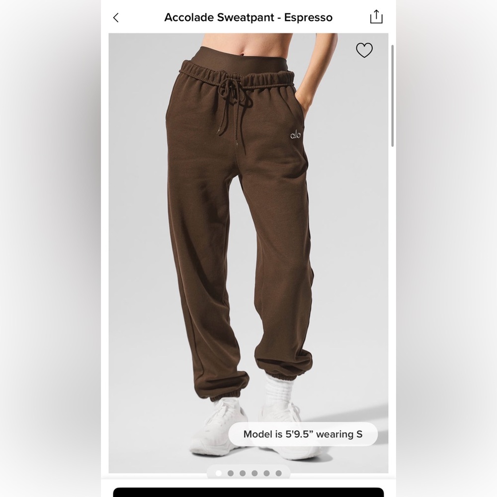 ALO Yoga Accolade Espresso Sweatpant - Picture 5 of 6